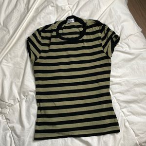 90s vintage Striped super stretch top
